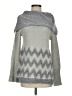 Hem & Thread Chevron-herringbone Gray Pullover Sweater Size S - photo 1
