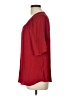 Naked Zebra 100% Polyester Red 3/4 Sleeve Blouse Size L - photo 5