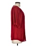 Naked Zebra 100% Polyester Red 3/4 Sleeve Blouse Size L - photo 4