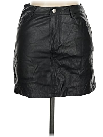 Newbury Kustom Faux Leather Skirt (view 1)