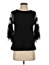 Deletta Black 3/4 Sleeve Top Size S - photo 1