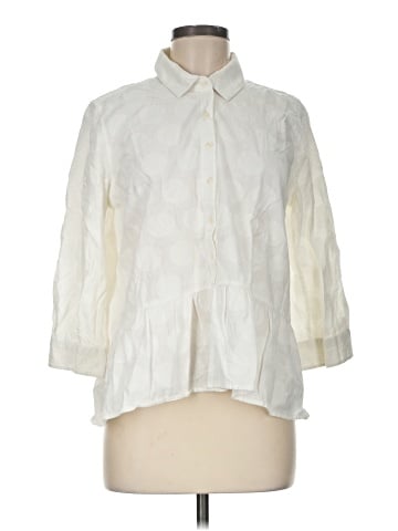 Isabella Sinclair 3/4 Sleeve Button-Down Shirt (view 1)