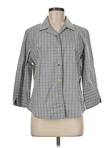 Faconnable 3/4 Sleeve Button-Down Shirt (view 1)