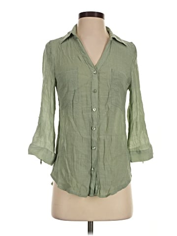 A. Byer 3/4 Sleeve Button-Down Shirt (view 1)
