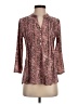 Notations Brown Long Sleeve Henley Size S - photo 1