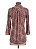 Notations Brown Long Sleeve Henley Size S - photo 2
