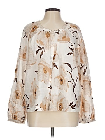 Ann Taylor Factory Long Sleeve Blouse (view 1)