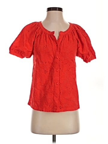 Calypso St. Barth Short Sleeve Blouse (view 1)