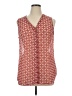 Kut from the Kloth 100% Polyester Red Sleeveless Blouse Size XL (estimated) - photo 1