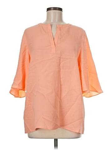 Lafayette 148 New York 3/4 Sleeve Silk Top (view 1)