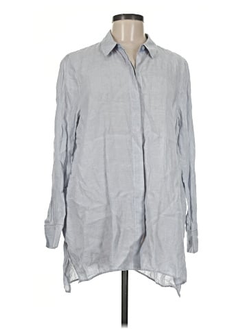 Lafayette 148 New York Long Sleeve Button-Down Shirt (view 1)