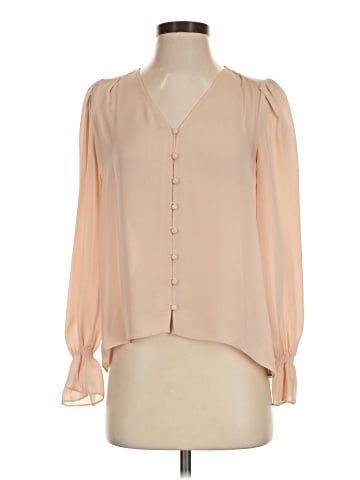 Joie Long Sleeve Silk Top (view 1)