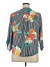 Ruby Rd. 100% Polyester Floral Teal 3/4 Sleeve Blouse Size XL Petite - photo 2