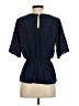 Mi ami 100% Polyester Blue Short Sleeve Blouse Size S - photo 2