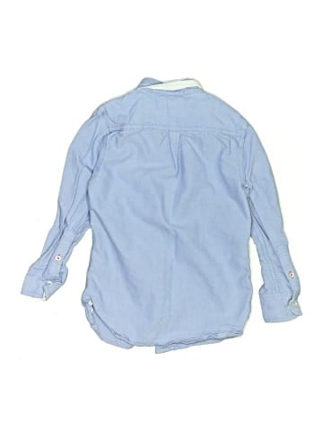 Mini Boden Long Sleeve Button-Down Shirt (view 2)