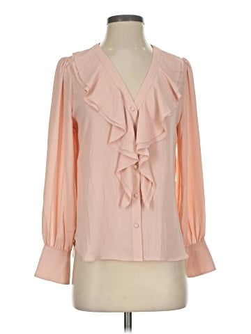 White House Black Market 3/4 Sleeve Blouse (view 1)