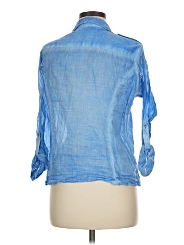 New Look 3/4 Sleeve Button-Down Shirt (view 2)