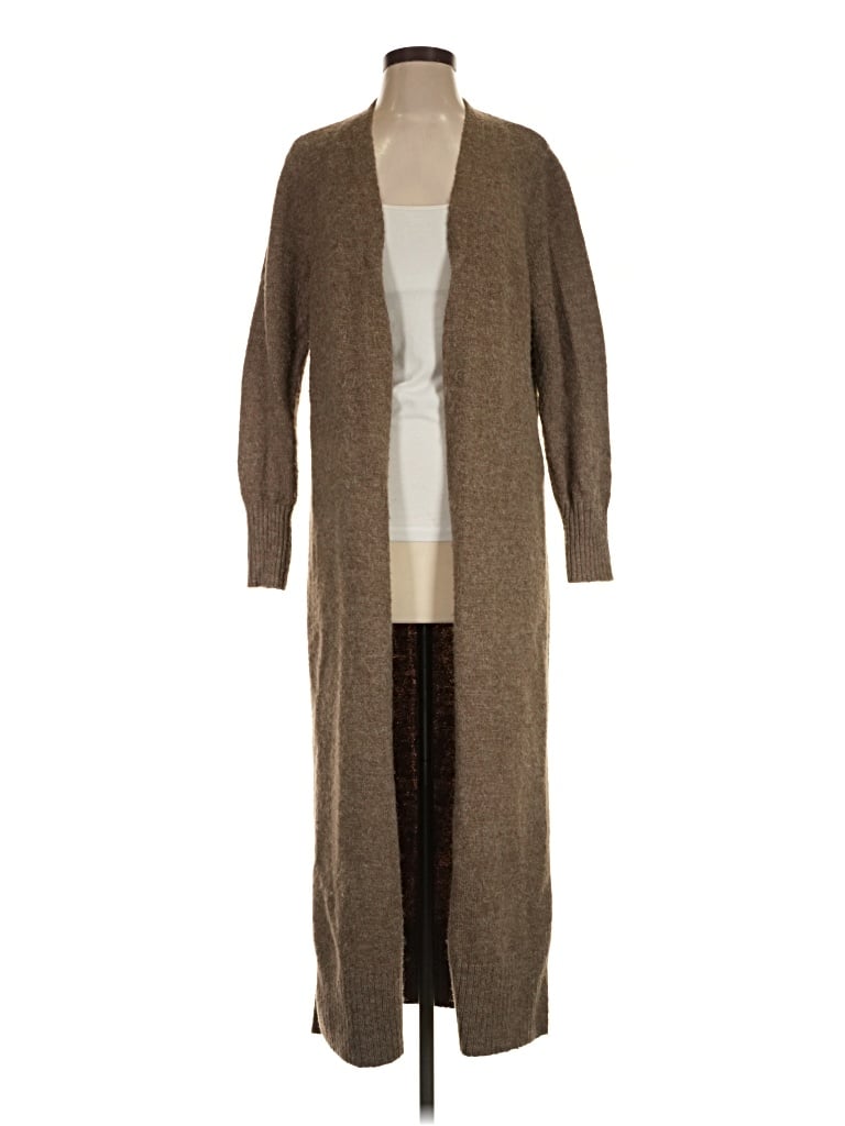 Pre-owned Zara Cardigan Sweater In Brown