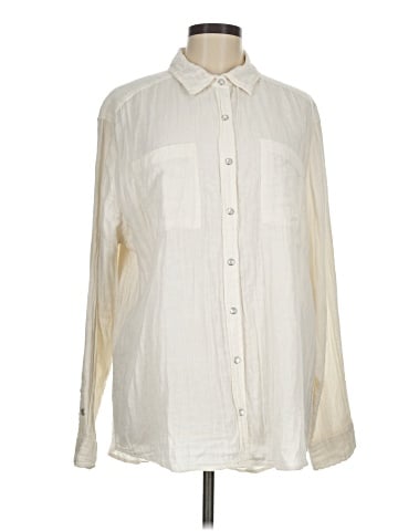 Free People Long Sleeve Button-Down Shirt (view 1)