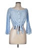 rue21 Blue 3/4 Sleeve Blouse Size M - photo 1