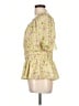Cato Yellow 3/4 Sleeve Blouse Size L - photo 5