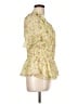 Cato Yellow 3/4 Sleeve Blouse Size L - photo 4