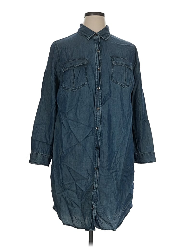 Pre-owned Ava & Viv Casual Dress In Blue