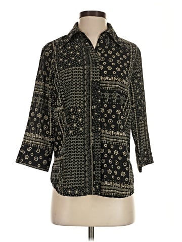 Joanna 3/4 Sleeve Button-Down Shirt (view 1)