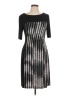 Connected Apparel Graphic Black Cocktail Dress Size 10 - photo 1