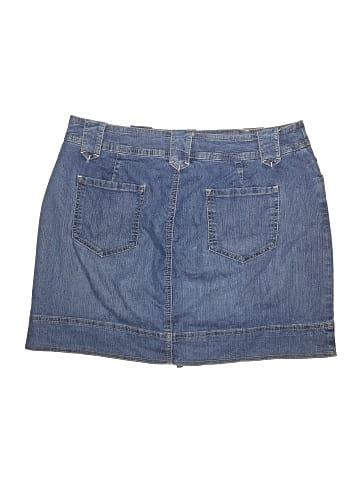 St. John's Bay Denim Skirt (view 2)
