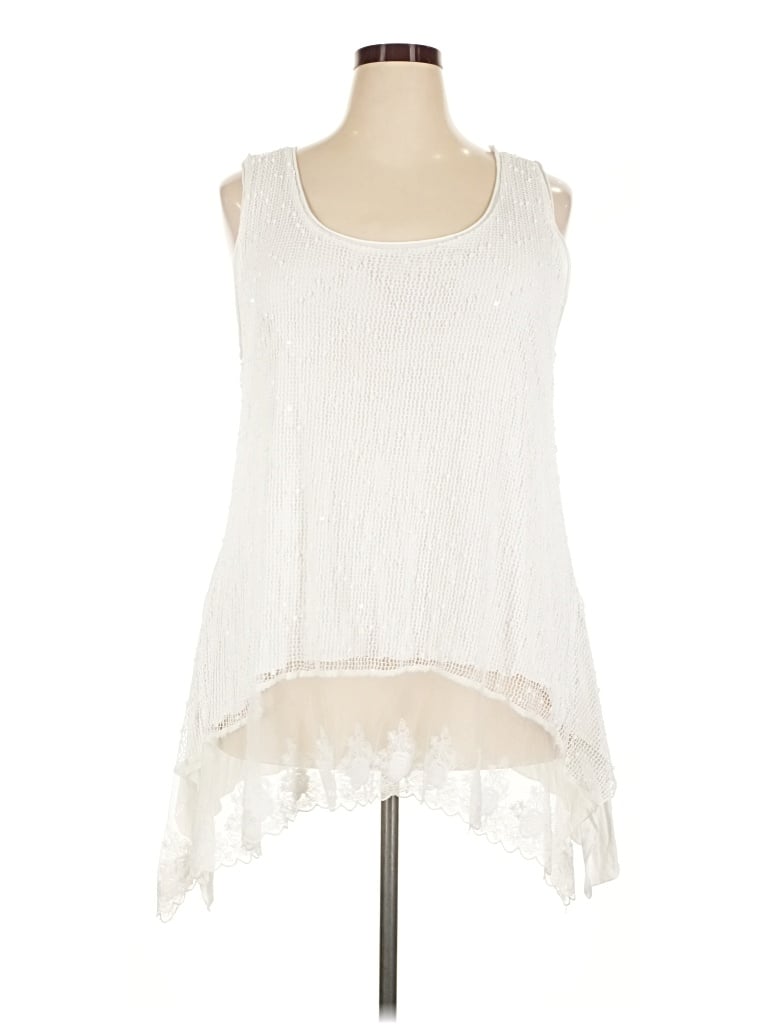 Pre-owned Cupio Sleeveless Blouse In Ivory
