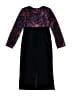 Iz Byer 100% Polyester Black Purple Dress Size 8 - photo 2