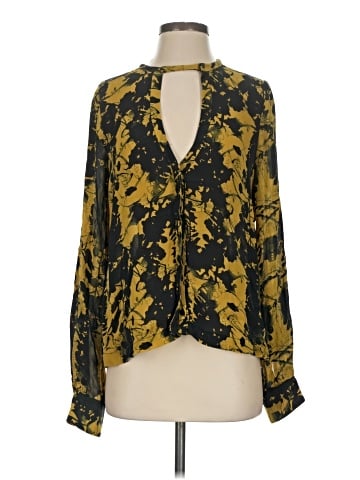A.L.C. Long Sleeve Silk Top (view 1)