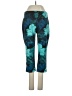 Danskin Now Floral Teal Active Pants Size 4 - 6 - photo 1
