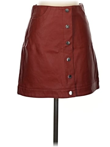 Topshop Faux Leather Skirt (view 1)