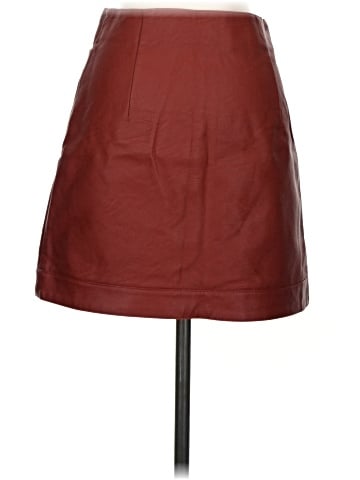 Topshop Faux Leather Skirt (view 2)