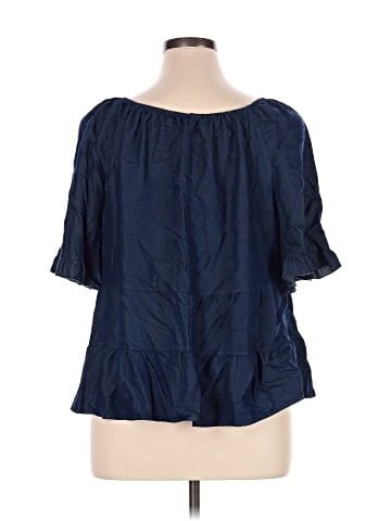 Unique Spectrum Short Sleeve Blouse (view 2)