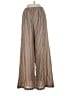 Shein 100% Polyester Stripes Brown Gold Casual Pants Size S - photo 2