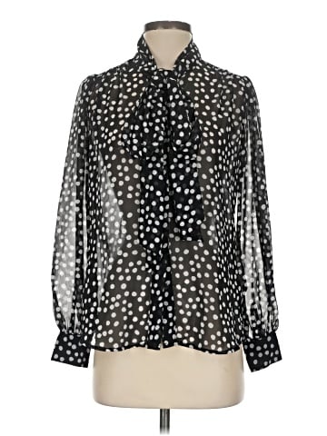 Eva Mendes by New York & Company Long Sleeve Blouse (view 1)