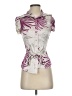 Bebe Purple Short Sleeve Blouse Size XS - photo 1