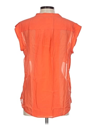 BCBGMAXAZRIA Sleeveless Silk Top (view 2)