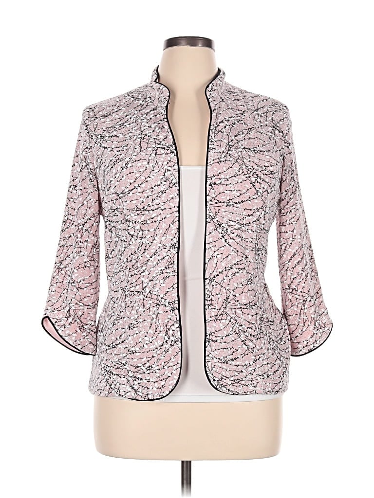 Pre-owned Alex Evenings Blazer Jacket In Pink