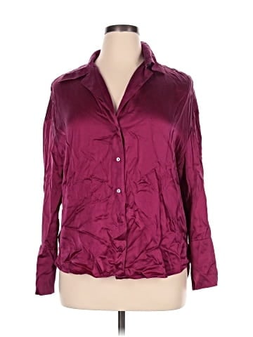 Banana Republic Long Sleeve Silk Top (view 1)