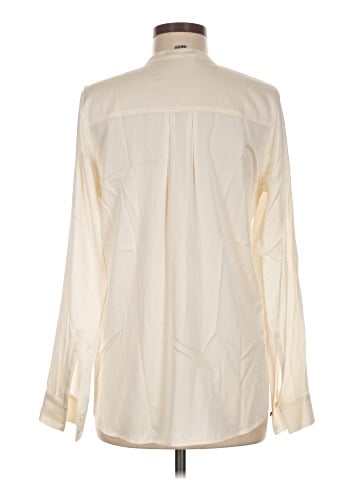 Vince. Long Sleeve Silk Top (view 2)