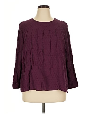 Q&A 3/4 Sleeve Blouse (view 1)