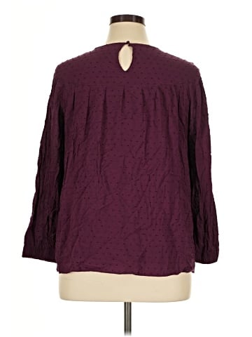 Q&A 3/4 Sleeve Blouse (view 2)
