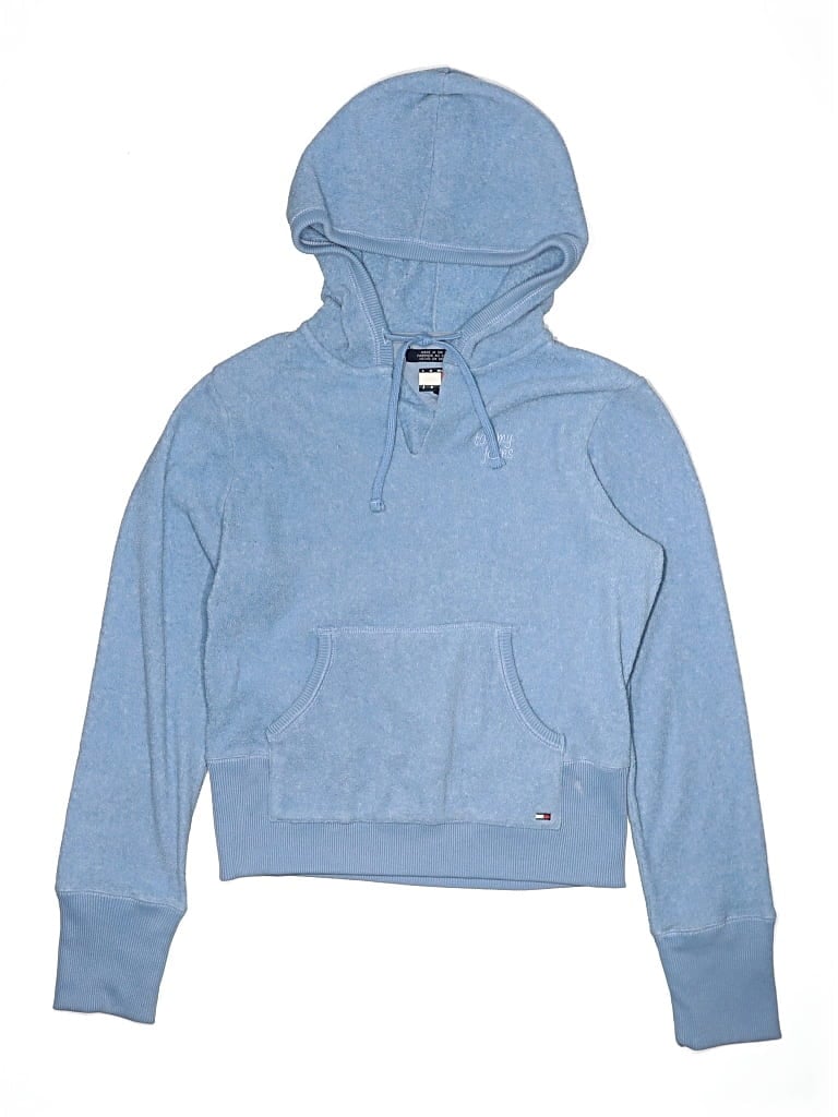 Pre-owned Tommy Jeans Kids' Pullover Hoodie In Blue