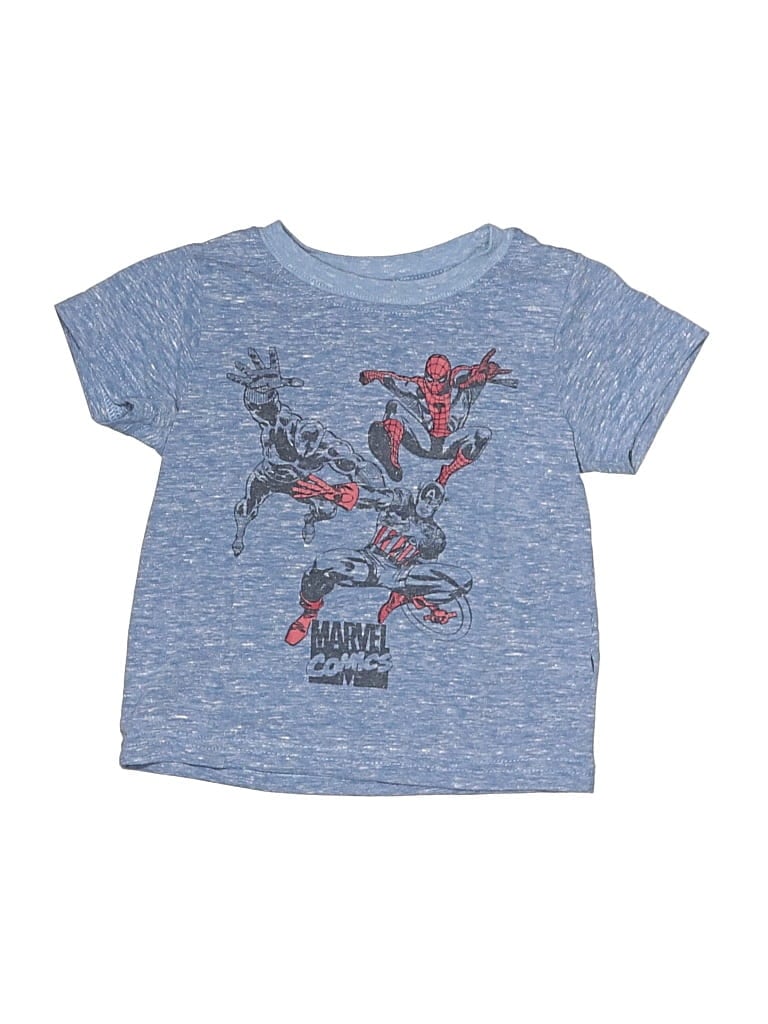 Pre-owned Marvel Kids' Short Sleeve T-shirt In Blue