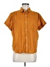 Everlane Orange Short Sleeve Button-Down Shirt Size M - photo 1