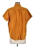 Everlane Orange Short Sleeve Button-Down Shirt Size M - photo 2